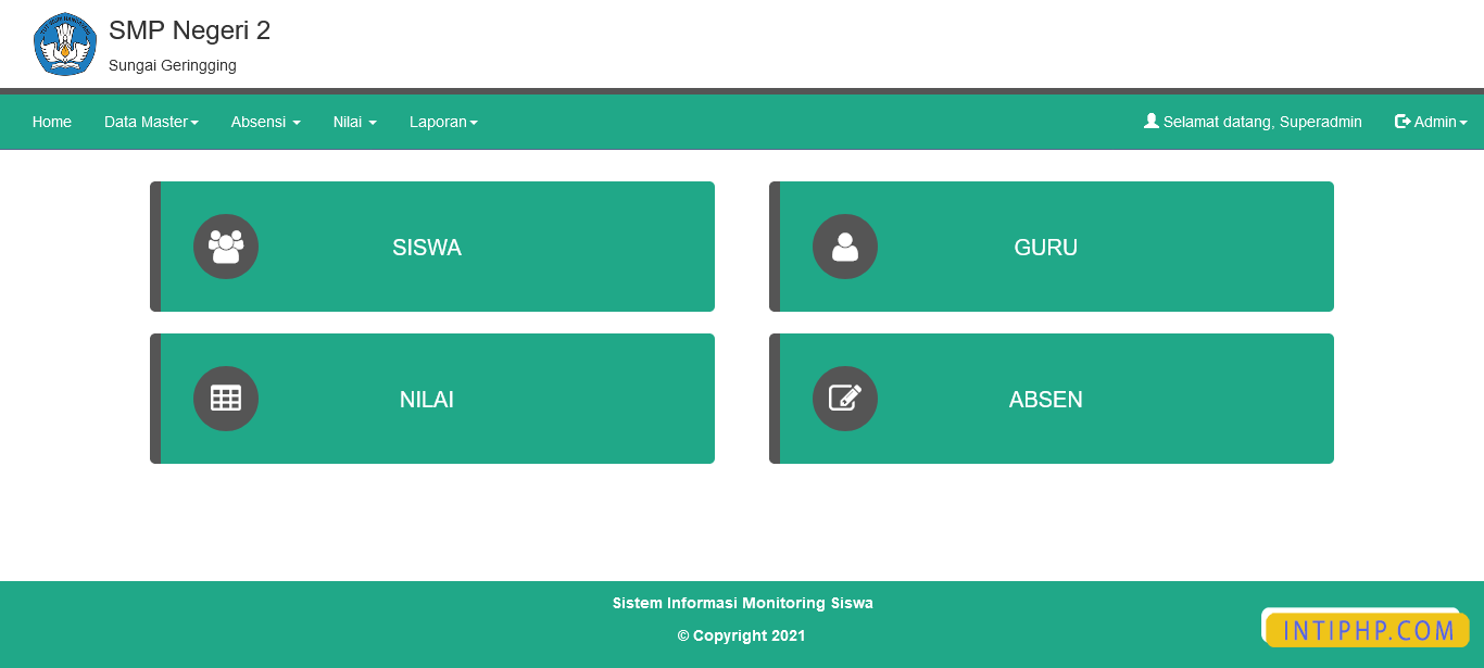 Source Code Monitoring Siswa SMP Dengan Php Mysqli
